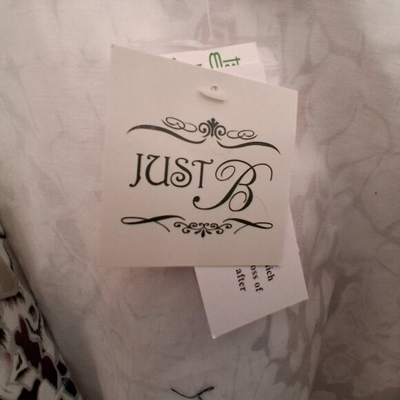 JUSTB Lightweight Abstract Print Button-Down Shirt Jacket Multi-Color Size Large - Picture 10 of 12